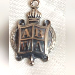 American business Womens Association Sterling Silver Charm ABWA